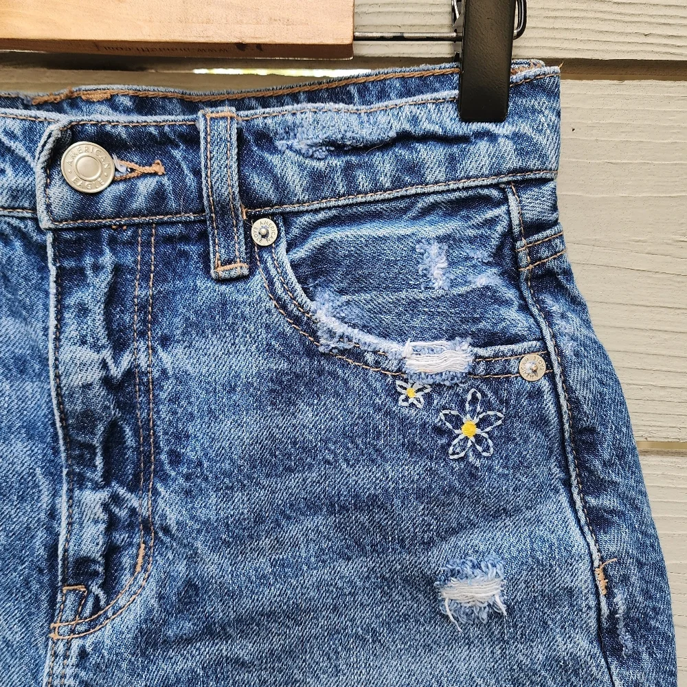 American Eagle Pride Denim Highest Rise Baggy Shorts